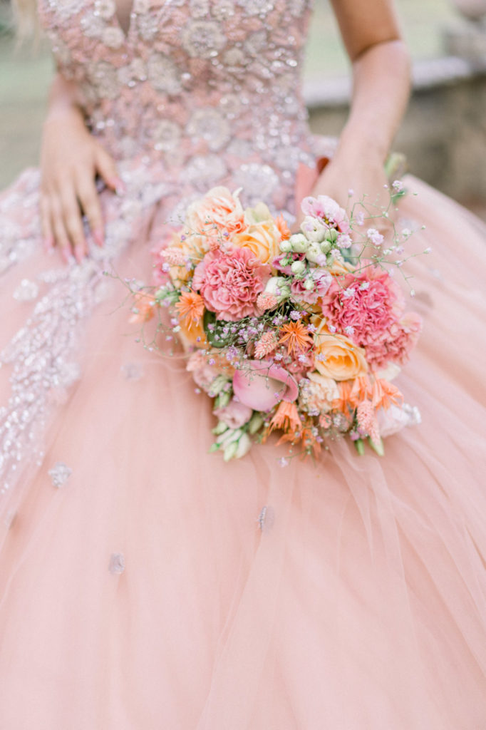 colorful bouquet wedding inspiration